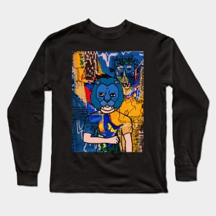 Exclusive Male NFT Character with AnimalEye Color and Street Art Background Long Sleeve T-Shirt